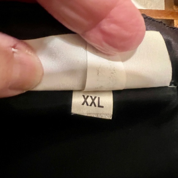 Vintage Black Satin Circus Circus Poker Bomber Jacket XXL - Picture 12 of 12